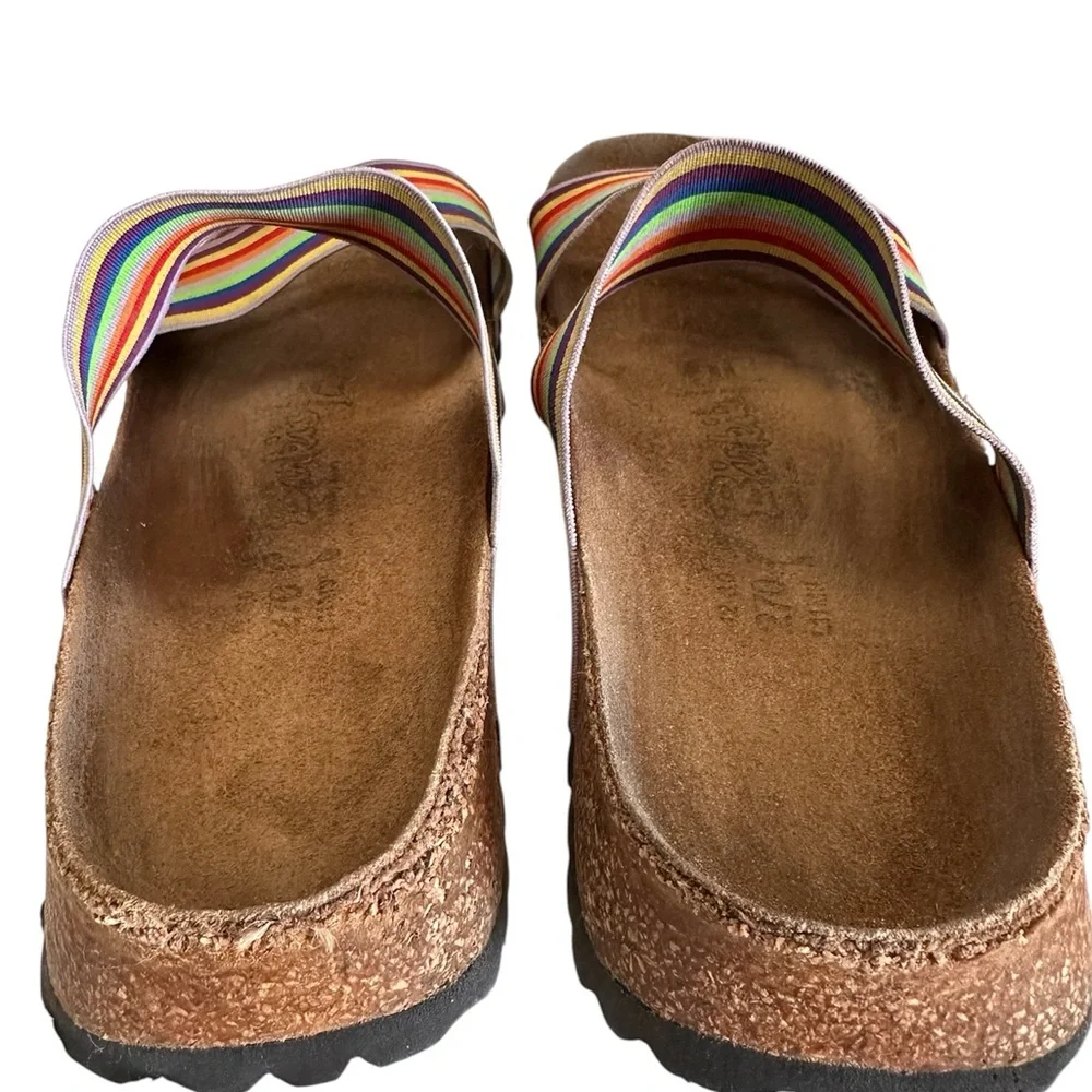 Birki’s x Birkenstock Curaçao II Stretch Rainbow Sandals